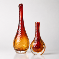 Vases en cristal à double paroi de style bohème pour la culture hydroponique, motifs personnalisables pour Bar Mitzvah, prise en charge OEM/ODM