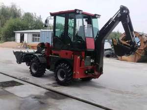 Cheap Price 3500 kg WZ35-10 Backhoe Loader Rated Load 1 Ton <b>Small</b> Two Headed Heart H-shaped Legs Excavator Loader - Product Image 4