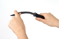 Fight Show Training Couteau de poignard tactique CS Bent Rubber Prop avec plastique pour pièces et accessoires de sac