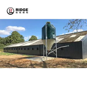 Pemasok kualitas tinggi struktur baja bangunan prefabrikasi baja Perah sapi susu struktur peternakan gudang peternakan