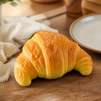 Jouet Squishy Croissant à Remontée Lente, Balle Anti-Stress Réaliste en Forme de Croissant, Jouet Sensoriel Doux pour Enfants et Adultes, Idéal pour le Bureau