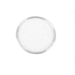 15 Inch Ronde Mesh Pizza Lade Geperforeerde Pizza Pan Aluminium Pizza Screen Bakplaat Pan