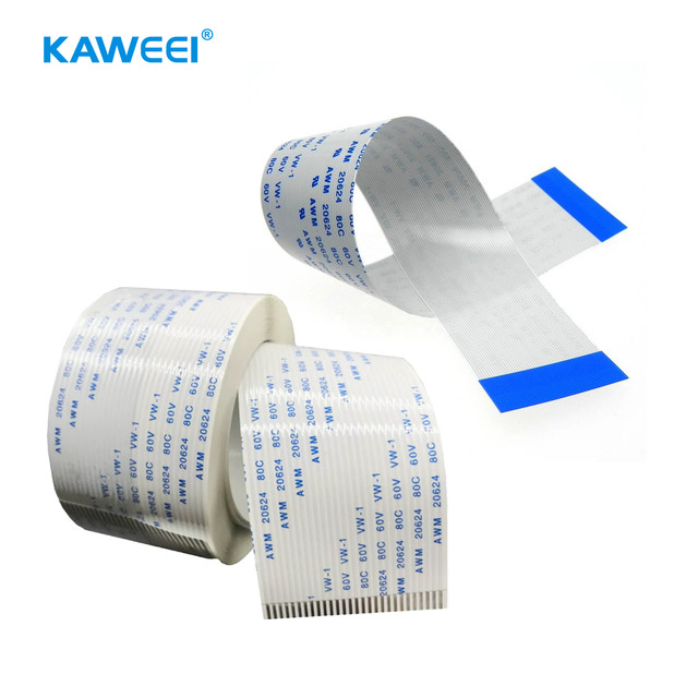Custom AWM 2896 FFC FPC Flat Ribbon Cable 2-50 Pin 30V 80C for VW-1 Pitch Options RoHS for Aluminum Alloy for 3D Printer