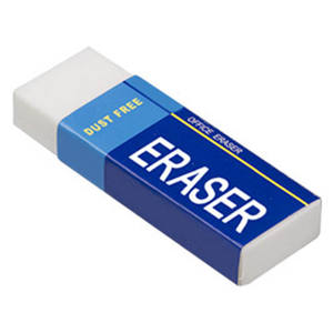 Gomme à effacer en caoutchouc blanc PVC TPR de qualité supérieure pour le bureau - Product Image 2