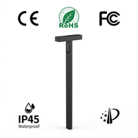 Lampe solaire de jardin moderne en forme de T, étanche IP65, à LED, avec piquet, allumage/extinction automatique pour cour, pelouse, terrasse extérieure