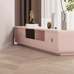 Meuble TV et table basse de style dopamine, meuble TV de salon <span class=keywords><strong>rose</strong></span>, meuble sur pied en <span class=keywords><strong>bois</strong></span> massif - Product Image 6