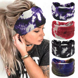 BELLEWORLD شعار مخصص التعبئة الرياضة اليوغا عصابات الشعر الفرقة أفريقيا عمامة مرنة تويست عصابات الرأس عقدة واسعة - Product Image 5