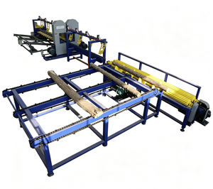 Scie à ruban verticale double automatique pour la coupe longitudinale des billes de bois, équipement de sciage de bois contrôlé par écran tactile - Product Image 1