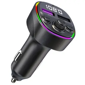 Car 66W mobile phone charger for hands-free communication BT5.0 car Bluetooth MP3 player car FM transmitter