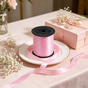 Nastro in Plastica Rosa Opaco per Feste e San Valentino, 500m, Riutilizzabile, per Decorazioni da Interno - Product Image 6
