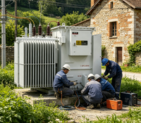 Transformateur de distribution immergé dans l'huile, hermétique, à enroulement en cuivre pur, Rainbow S11-M-2000, triphasé, 50 Hz, 10 kV à 0,4 kV