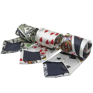 Corbata de Mago Multifuncional con Patrón de Cartas, de Algodón, Unisex, <span class=keywords><strong>para</strong></span> Trucos de <span class=keywords><strong>Magia</strong></span>, Accesorios <span class=keywords><strong>para</strong></span> Actuaciones de <span class=keywords><strong>Magia</strong></span> de Cerca y en Escenario - Product Image 3