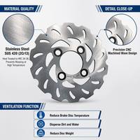 ATV Quad Parts Front Yfz450r Rotor Disc Brake pour Yamaha Quads YFZ450 Raptor 700 660 250 Banshee 350 YFZ WARRIOR Blaster 200