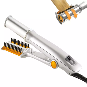 Lisseur et boucleur de cheveux professionnel à rotation bidirectionnelle en céramique tourmaline, chauffage PTC, volumateur, poils ioniques, peigne électrique - Product Image 4