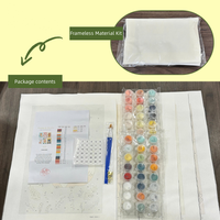 Kit de Peinture par Numéros pour Enfants, Toile à Colorier Animaux et Plantes de Dessins Animés, 20*30cm, 6 Pièces sans Cadre, Cadeau Fait Main pour Enfants