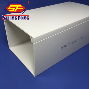 100X100 200X100 Mặt Hàng Điện Nhựa Canaleta Pvc Electrica Rắn Pvc Trunking - Product Image 5