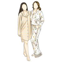 Pyjamas en bambou de haute qualité, style tendance, personnalisés pour femmes, vêtements de nuit pour femmes, pantalon décontracté, vêtements de détente de luxe