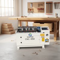 Machine à tenonner semi-automatique CNC Mustang CNC-650 pour joints en queue d'oiseau, machine à bois haute productivité avec moteur 3.7KW