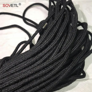 Cabo De Aramida Cor Preta Alta Resistência Resistente À Alta Temperatura Retardador De Chama De Combate A Incêndio De Segurança Aramida Corda Trançada - Product Image 6