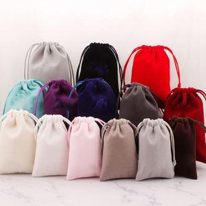 Sacs à chaussures en velours sur mesure pour la promotion, sacs à cordon en flanelle grande capacité, pochettes cadeaux avec logo imprimé - Product Image 1