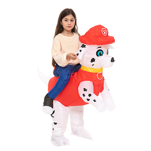 Promotion Cheap Theme Event Party Props High Quality Plastic Kids <strong>Inflatable</strong> Mascot <strong>Costumes</strong> Cartoon Dog <strong>Riding</strong> Cosplay <strong>Costumes</strong> - Product Image 4