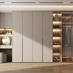 มือจับฟรีประตูบานพับสำหรับตู้เสื้อผ้าแบบมินิมอลสำหรับสัตว์เลี้ยงผิวด้าน - Product Image 6