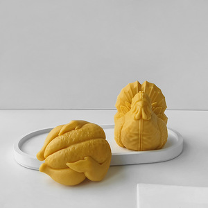 J10-258 qua biên giới gà nướng Silicone khuôn tự chế rang Thổ Nhĩ Kỳ trang trí tự làm hương thơm nến khuếch tán đá khuôn mẫu - Product Image 2