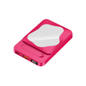 โรงงานทํา Rose Red PD20W mini 10000mah จอแสดงผล led แม่เหล็กไร้สาย Power Bank พร้อมกระจกแต่งหน้า - Product Image 1