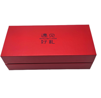 Boîte cadeau en carton noir de forme oblongue magnétique, haut de gamme, recyclable, avec poignée, revêtement UV, impression offset, laminage