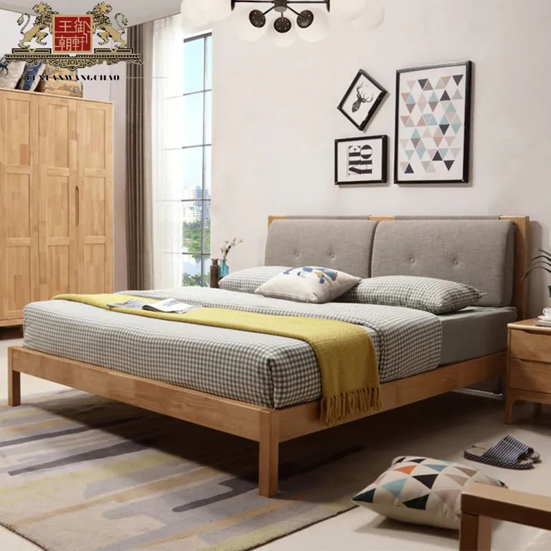 Modern única plataforma bedframe full size frame da cama queen size de madeira com móveis de armazenamento
