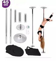Barre de pole dance X en acier antidérapant de 14 kg, équipement de gym OEM réglable en hauteur, en acier forgé de haute qualité