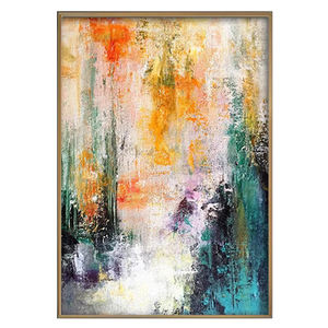لوحة زيتية تجريدية من شركة التصنيع الفنية للفنادق المخصصة مؤطرة ، صورة مطبوعة على قماش الكانفاس ، فن جداري تجريدي ملون - Product Image 2