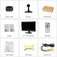 Monitor CCTV LCD HD de 10 Pulgadas, Pantalla IPS para PC, Entrada AV/RCA/VGA con Altavoz, Monitor de Vigilancia CCTV