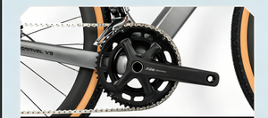 Bicicleta de <span class=keywords><strong>Gravel</strong></span> de Carbono Ligero Más Vendida con Cableado Interno, Neumático Antideslizante 700C para Todas las Carreteras, Rodamientos y Paquete de Dirección - Product Image 6