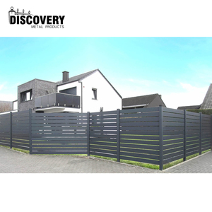 <span class=keywords><strong>Valla</strong></span> DE PRIVACIDAD DE ALUMINIO decorativa al por mayor, listón horizontal negro, <span class=keywords><strong>valla</strong></span> de jardín, paneles retráctiles de aluminio - Product Image 5