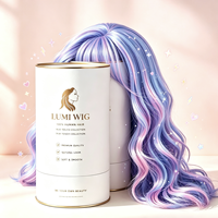 Tubes d'expédition de luxe biodégradables personnalisés pour salon, tubes en papier pour perruques, boîtes cylindriques en papier pour emballage de cheveux, vente en gros