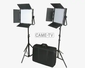 CAME-TV Lampu Panel Fotografi CRI Tinggi Cahaya Bi-warna LED 2X1024 untuk Cahaya Video Studio Film