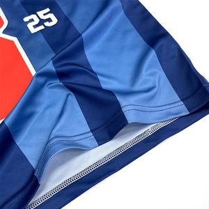 Conjunto de Uniforme de Fútbol Retro de Malla Personalizado de Alta Calidad OEM, Unisex para Adultos, Ligero, Transpirable, de Secado Rápido, Manga Corta - Product Image 5