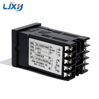 Pengontrol Suhu PID Thermostat LJXH Relay/SSR Output REX-C100 100-240VAC dengan Termokopel Tipe K Ulir M6 1m