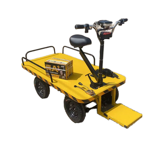 इलेक्ट्रिक ट्रॉली 1 टन चार पहिया इलेक्ट्रिक फ्लैटबेड परिवहन ट्रॉली इलेक्ट्रिक कार्गो फ्लैट ट्रांसपोर्टर - Product Image 1