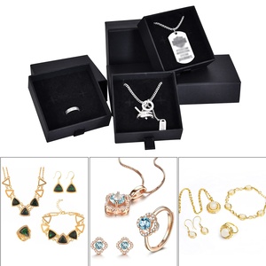 Custom Logo Rigid Sliding Drawer Jewelry and Watch <b>Gift</b> <b>Box</b> Paper Packaging for <b>Earrings</b> Necklaces Rings and Bracelets - Product Image 5