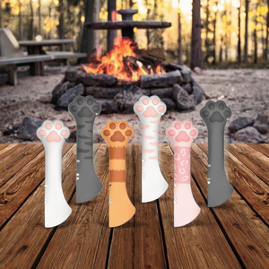 Sıcak satış taşınabilir pratik pençe şeklinde silikon kapak çevre dostu otomatik kapalı <span class=keywords><strong>Pet</strong></span> gıda köpekler evcil hayvan kaseleri besleyiciler için Can - Product Image 3