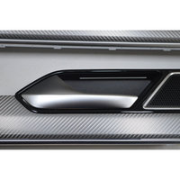 Panneau d'instrumentation argenté métallique, panneau intérieur à quatre portes avec éclairage d'ambiance multicolore, adapté à la VW Passat B8 8.5 Arteon