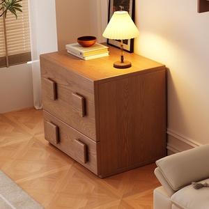Mesita de Noche Moderna y Sencilla de Madera Carmen, Gabinete de Almacenamiento para Dormitorio, Mueble para TV, Cómoda Multifuncional - Product Image 3