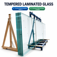 Verre feuilleté trempé transparent PVB, verre de sécurité renforcé pour bâtiments, prix au mètre carré, taille personnalisée, vente en gros, usine