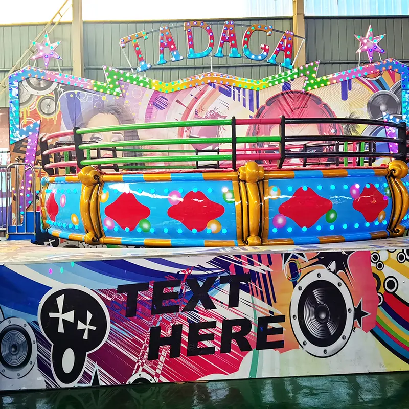 China Manufacturer Amusement Rides Attraction Equipment Kids Crazy TAGADA Disco Turntable Rides