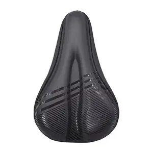 PU Leather Dust Resistant Bike Saddle Cover Gel Padded Extra Soft Comfy Bicycle Seat Cover for Men Women