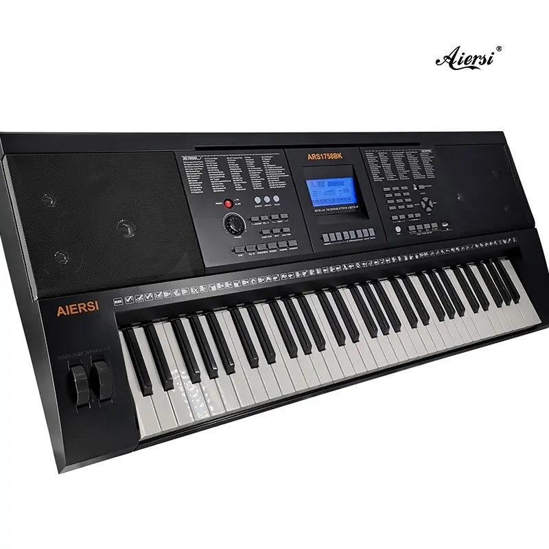 ซื้อเครื่องดนตรีไฟฟ้าสำหรับมืออาชีพ,ออร์แกนดิจิตอลเปียโน MIDI คีย์บอร์ดลูกรอกคู่61คีย์สำหรับผู้เล่นทุกระดับ