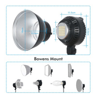 Lampe de Studio LED professionnelle, 60W, 2 pièces, avec support Bowens, projecteur réflecteur