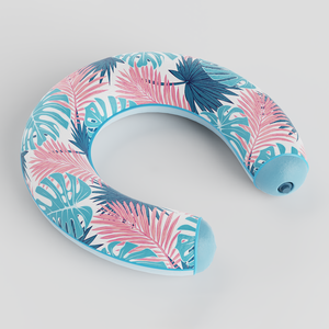 Bền 210D Oxford u-hình dạng hồ bơi phao cho người lớn, Nhiệm Vụ nặng nề nước võng <span class=keywords><strong>Lounger</strong></span> với tựa đầu, xách tay yên bơi bè - Product Image 1